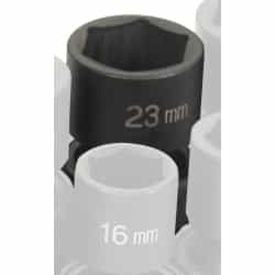 Grey Pneumatic 1/2" Drive 23mm Metric Universal Impact Socket GRE2023UM