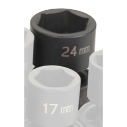 Grey Pneumatic 1/2" Drive 24mm Metric Universal Impact Socket GRE2024UM