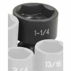 Grey Pneumatic 1/2" Drive 1-1/4" Fractional Universal Impact Socket GRE2040U