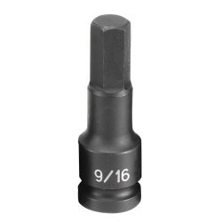 Grey Pneumatic 1/2" Drive 9/16" Fractional Hex Driver Impact Socket GRE2918F
