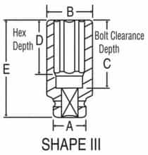 Grey Pneumatic 1" Drive 1-9/16" 6 Point Fractional Deep Impact Socket GRE4050D