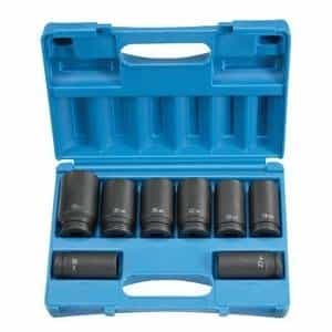 Grey Pneumatic 3/4" Drive 8 Piece 6 Point Deep Metric Impact Socket Set GRE8134MD