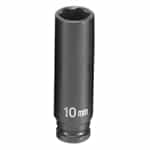 Grey Pneumatic 1/4" Drive 10mm 6 Point Metric Deep Impact Socket GRE910MDS