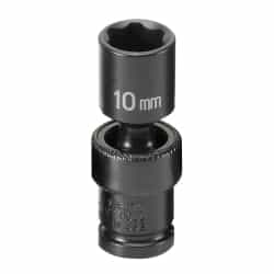 Grey Pneumatic 1/4" Drive 10mm Standard Metric Universal Impact Socket GRE910UMS