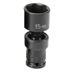 Grey Pneumatic 1/4" Drive 15mm Standard Metric Impact Socket GRE915UMS