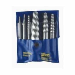 Hanson 6 Piece Spiral Flute Screw Extractor Set HAN53545