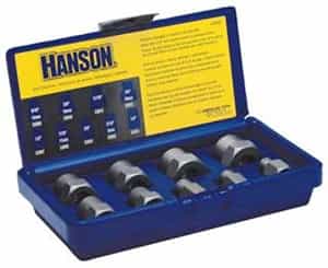 Hanson 9 Piece Fractional Bolt Extractor Set HAN54009