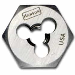 Hanson High Carbon Steel Hexagon 5/8" Across Flat Die 6-32 NC HAN6118