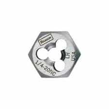 Hanson 5/8" - 11 NC High Carbon Steel Re-threading Right Hand Hexagon Fractional Die HAN7252