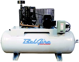 BelAire 318HE 5 HP 80G Horizontal Single Phase "Elite" Air Compressor p/n 8090250009