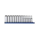 KD Tools 3/8" Drive 14 Piece 12 Point Deep Metric Socket Set KDT80562