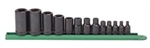 KD Tools 13 Piece 1/4", 3/8", and 1/2" Drive External Torx® Socket Set KDT80583