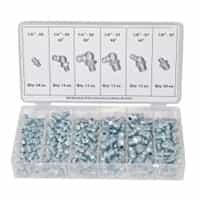 K Tool International 110 Piece Hydraulic Grease Fitting Assortment KTI00074