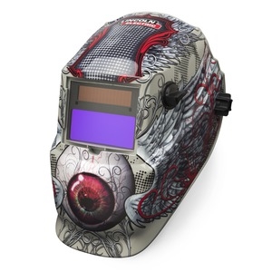 Lincoln Electric FK3190-1 Bloodshot 600S Variable Shade ADF Welding Helmet - LEW-K3190-1