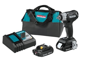 Makita XWT12RB 18V LXT® Lithium&#8209;Ion Sub&#8209;Compact Brushless Cordless 3/8" Sq. Drive Impact Wrench Kit - MKT-XWT12RB