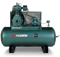 FS-Curtis ML7.5 80G Horizontal 7.5HP Simplex Tank Mounted Electric Air Compressor w/Magnetic Motor Starter (1/60/230V - FML07C79H8S-A2L1XX, 3/60/200-208V - FML07C79H8S-A9L1XX, 3/60/230V - FML07C79H8S-A3L1XX, 3/60/460V - FML07C79H8S-A4L1XX)