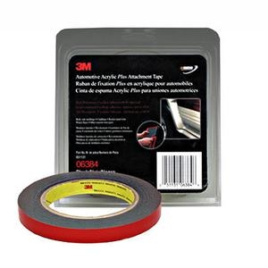 3M™ 1/2" x 5 yds. Automotive Acrylic Plus Attachment Tape, Black MMM6384