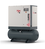FS-Curtis NxB08 10HP Rotary Screw Air Compressor w/Fixed Speed 80 Gallon Tank Mounted with 200V 3 Phase & Tri-voltage
