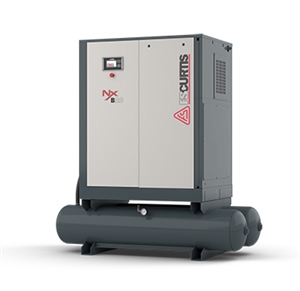 FS-Curtis NxB18 25HP 120G Rotary Screw Air Compressor w/Fixed Speed Tank Mounted ~ 230V & 460V 3 Phase