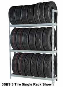 WPSS RiveTier® I 4SES  Single Starter 4 Tier Tire Rack - 4Shelves - R2-4SES