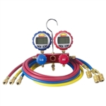 Robinair 2-Way Manifold with Digital Gauges and 60" Enviro-Guard Hoses ROB43186