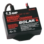 Solar 1.5 Amp 12 Volt Automatic On-Board Charger SOL1002
