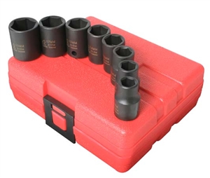 Sunex 3651 8 Pc. 3/8" Drive Metric Impact Socket Set - SUU-3651