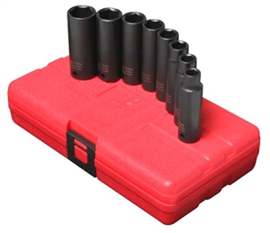 Sunex Tools 3653 8 Piece 3/8" Drive Metric Deep Impact Socket Set - SUU-3653