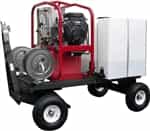 Hot2Go® TSKDT / T185TWH / SK40004HH 4000/3.5 Pressure Washer & 200 Gallon Tow & Stow Package (Gas - Hot Water)