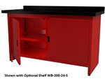 Quality Stainless Products WB-200-24 Steel Work Bench w/Doors