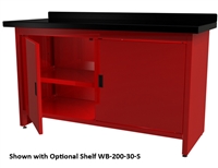 Quality Stainless Products WB-200-30 Steel Work Bench w/Doors
