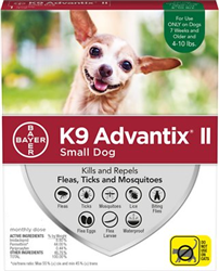 K9 Advantix II For Small Dogs Up To 10 lbs, 4 Pack