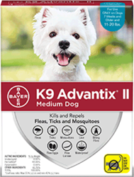 K9 Advantix II For Medium Dogs 11-20 lbs, 4 Pack