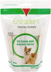 Enzadent Dental Chews for Petite & Small Dogs, 30 Count