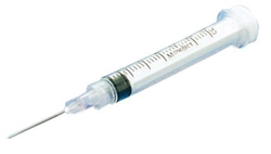 Monoject Syringe 3 cc, 22 ga. x 3/4" Luer Lock, Single Syringe