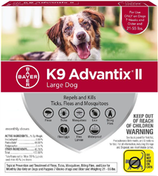 K9 Advantix II For Large Dogs 21-55 lbs, 6 Pack