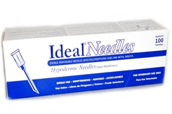 Ideal Needles, 18 gauge x 1", Hard Pack 100/Box