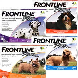 Frontline Plus for Dogs 23-44 lbs, Blue 12 Tubes