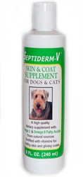 NaturVet Septiderm-V Skin and Coat Supplement, 8 oz.