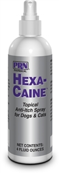 Hexa-Caine Topical Anti-Itch Spray for Dogs, Cats and Horses, 4 oz