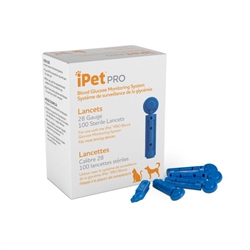 iPet PRO Lancets 28G for Dogs & Cats, 100 Count