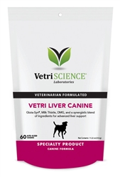 Vetri-Liver Canine Bite-Sized Chews, 60 Count