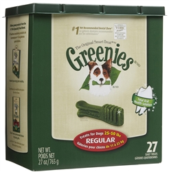 Greenies Tub Treat Pack, Regular 27 oz. (27 Count)
