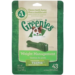 Greenies Weight Management  Treat Pack, Teenie 43 Count