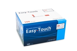 EasyTouch Insulin Syringe U-100, 1 cc, 30G X 5/16", 100/Box