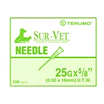 Terumo Needles 25G x 5/8" [Thin Wall], 100/Box