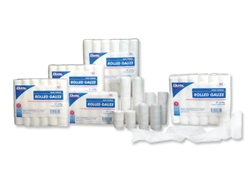 Dukal 2" Rolled Gauze, 2 Ply, Non-Sterile, 12 Per Bag