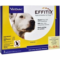 EFFITIX Topical Solution For Dogs 11-22.9 lbs, 3 Month Supply