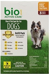 Bio Spot Active Care Flea & Tick Spot On, Dogs 15-30 lbs, 3 Months