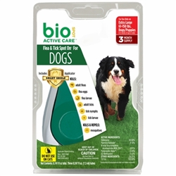 Bio Spot Active Care Flea & Tick Spot On, Dogs 56-80 lbs, 3 Months